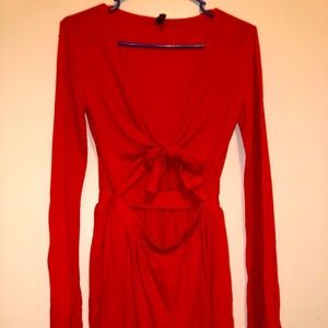 Out From Under for Urban Outfitters orange romper